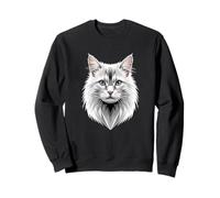 Angora Cat White Turkish Angora Cat Cute Angora Cats Sweatshirt