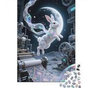 Angora Rabbit Unfolded in 1000 Pieces - Discover The Thrill of Wooden Puzzle Solving, An Unmatched Family Fun Experience
