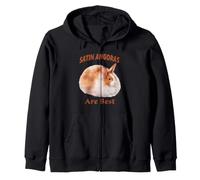 Angora Rabbits Are Best for Pet Rabbit Fans Zip Hoodie
