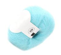 Angora Wool Yarn, Popular Soft Mohair Pashm Knitting Angora Long Wool Yarn (07 Water Blue)