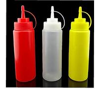 Angoter 1Pc 240ml Squeeze Bottle Ketchup Tomato Sauce Mustard Soybean Curry Sauce Vinegar Container Drop Shipping Random Color