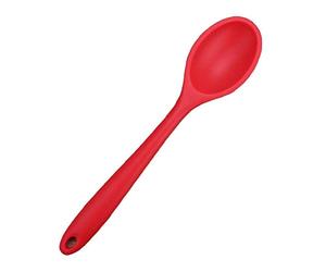 Angoter Kitchen Silicone Spoon 27cm Large Long Handle Cooking Baking Mixing Spoon Ladle Food Grade Silicone Cooking Utensils Kitchenware