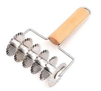 Angoter Large Size Metal Fondant Ribbon Cutters Cookie Pizza Pie Bread Pastry Lattice Cutter Kitchen Pastry Baking Tools