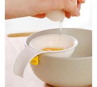 Angoter Mini Egg Yolk White Separator With Silicone Holder Plastic White Egg Yolk Seperator Separator Kitchen Cooking Gadget Sieve Tool