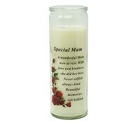 AngraveMemorials Special Mum Memorial Wax Candle With Verse Graveside Grave Ornament