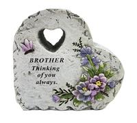 Angraves Special Brother Graveside Memorial Love Heart Flower Dragonfly Grave Plaque Ornament Decoration