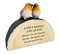 Angraves Special Dad Graveside Memorial Robin Bird Grave Plaque Ornament Decoration Sadly Missed