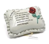 Angraves Special Husband With Rose Pillow Graveside Ornament Memorial Plaque