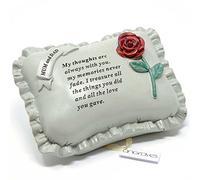 Angraves Special Mum & Dad With Rose Pillow Graveside Ornament Memorial Plaque