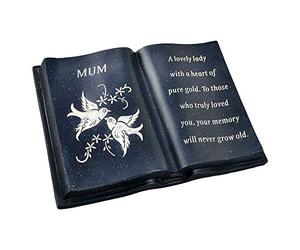 Angraves Special Mum Love & Peace Dove Graveside Book Memorial Ornament