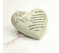 Angraves Special Mummy Butterfly Gem Heart Graveside Memorial Ornament Plaque