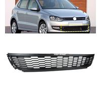 ANGRONG Compatible with VW Polo 6R 2009-2014 Front Bumper Lower Center Honeycomb Grill Mesh Grille 6R0853677A9B9