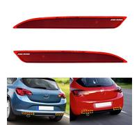 ANGRONG Left & Right Rear Bumper Red Reflector Tail Brake Parking Light Assembly Compatible with Vauxhall Opel Astra J MK VI 5-door Hatchback 2009-2012