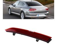 ANGRONG Rear Left Side Outer Bumper Reflector Tail Light Red Lens Compatible with VW Passat B8 2014-2019 3G0945105A