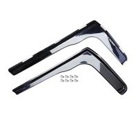 ANGRONG Sun Visors Rain Guards Wind Deflectors Set Compatible With Ford Transit MK8 Van 2013 Onwards 2 Doors Tinted in Channel Fitment