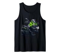 Angry 650 Motorcycle Rider Character Art Tank Top