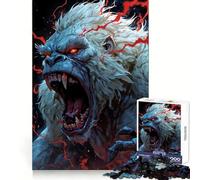 Angry Albino Gorilla with Red Accents 1000 Pieces Jigsaws Adults Puzzles Gifts Think Training Unwind Easily Defined Edges Merry Gift (38x52cm)