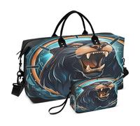 Angry Animal Sea Lion Travel Duffel Bags Gym Bag Weekender Handbag with Toiletry Bag for Women Girls Men