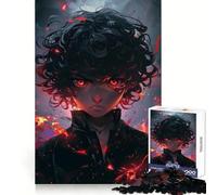 Angry Anime Boy 1000 Piece Jigsaws for Teenagers Analytical Skill Soothing Downtime Tight Join Art Xmas Gift (50x75cm)