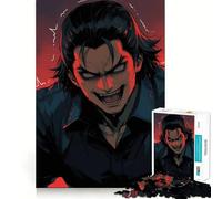 Angry Anime Male Character Puzzle for Adults 1000 Pieces Memory Play Game Firm Fit Secure Assembly Meaningful Connection Building Game (38x52cm)