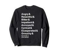 Angry Antisociable Personal Traits But A Nice Person Sweatshirt
