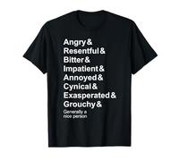Angry Antisociable Personal Traits But A Nice Person T-Shirt