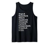 Angry Antisociable Personal Traits But A Nice Person Tank Top