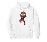 Angry Bear Basketball Player Muscle Beast Pullover Hoodie