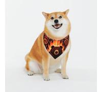 Angry Bear Dog Bandanas - Adjustable Pet Scarf, for Small to Large Dog Puppy Cat, Black