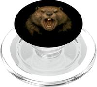 Angry Beaver - Vintage Funny Rodent Lover PopSockets PopGrip for MagSafe