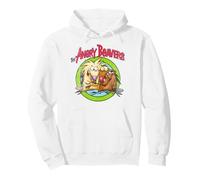 Angry Beavers Colorful Portrait and Logo Retro Cartoon Pullover Hoodie