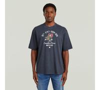 Angry Bee Loose T-Shirt - Dark blue - Men L