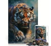 Angry Bengal Tiger 1000 Piece Jigsaw Puzzles for Adults Jigsaw Mental Sharpness Quiet Enjoyment Smooth Edges Heartfelt Gift (38x26cm)
