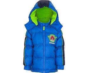 Angry Birds Boys Puffa Jacket Fleece Lined Blue Size 4
