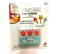 "Angry Birds" Pencil Toppers 6 Pack: ( 3 Red Birds + 3 Mystery)