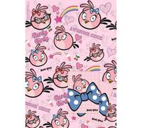 Angry Birds Stella Gift Wrap Sheets Set Pink (One Size)
