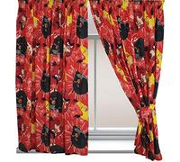Angry Birds 'TNT Red' 66" x 72" Pencil Pleat Curtains Official Item