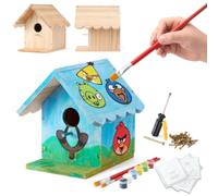 Angry Birds x WildYard DIY Birdhouse Kit - Cedar, Paint Your Own