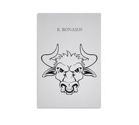 Angry Bison Abstract Art Poster Poster Vintage Art, Wall Canvas, Decoration Aesthetic, Living Room, Kids Room Dormitory, Cafe, Bathroom, Suitable for Bedroom, Gym, Cool Classic 20x30inch(50x75cm) Unfr