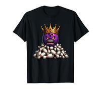 Angry Bowling Ball King Crown Strike Champion T-Shirt