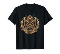 Angry Buffalo Head Wild Bison Dust Storm Power T-Shirt