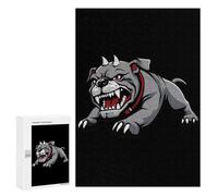 Angry Cartoon Bull-dog Wooden Jigsaw Puzzles for Adults Funny Brain-Teasing Game Idea Puzzle Gift