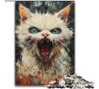 Angry Cat 2000 Piece Jigsaw Puzzles for Teenagers, Interesting Stress Reduction Parent-child Interaction (70x100cm)