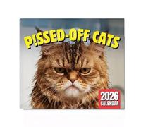 Angry Cat 2026 Calendar Funny Monthly Planner Wall Calendar Weekly Layouts Ideal for Scheduling