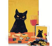 Angry Cat at Poker Table Jigsaw 1000 Pieces for Teenagers Mind Power Quiet Enjoyment Uniform Edges Holiday Treat (50x75cm)