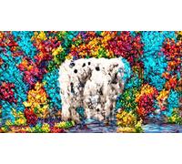 Angry-Cat-Face 1000Pc Jigsaw Puzzles for Kid Toys Challenging Puzzle Games for Family 38x52cm/1000pcs