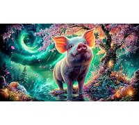 Angry-Cat-Illustration 1000-Piece Jigsaw Puzzle for Family 100% Recycled Cardboard Classic Educational Games 75x50cm/1000pcs