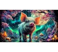 Angry-Cat-Illustration 1000 Piece Jigsaw Puzzles for Family Challenging Puzzle Games 75x50cm/1000pcs