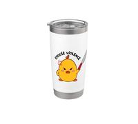 Angry Chick with Knife Stainless Steel Insulated Tumbler