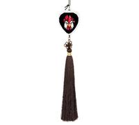 Angry Chicken Automotive Interior Mirrors Hanging Crystal Pendant Lucky Charm Car Rearview Ornament Love